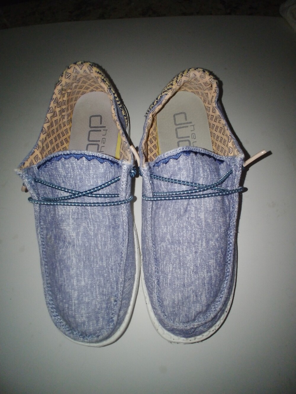 Hey Dude Casual Slip-On Shoes in Light Blue